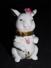 ROYAL ALBERT OLD COUNTRY ROSES CONIGLIETTO CONIGLIO SCATOLA PORTAGIOIE