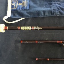 Canna da pesca a mosca vintage Hardy Graphite Stillwater 11 piedi #5/6 più borsa