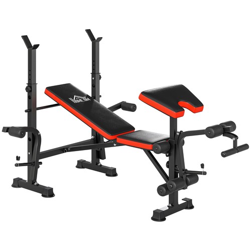 Homcom panca allenamento - panca, pesi