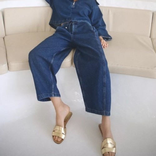 Jeans zara baggy donna - jeans, blu