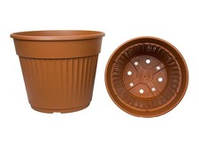 Vasi rotondi in plastica color