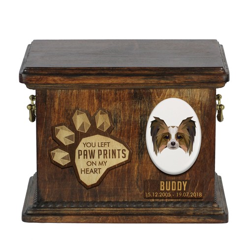 Papillon urna legno - di,