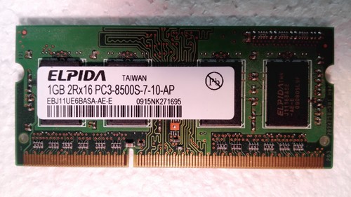 Elpida 1gb dimm - 1gb, so-dimm
