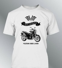 T-Shirt Uomo Suzuki GSX 1400 The Legend Suzuki Moto Motorcycle Aspetto Usato