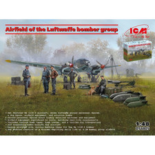 AIRFIELD OF THE LUFTWAFFE BOMBER GROUP KIT 1:48 Icm Kit Aerei Modellino Nuovo