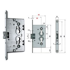 Nemef Pn5C00165 Nemef Serratura Cantina Mm65