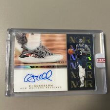 2022-23 Panini Noir NBA Cj McCollum Sneaker Spotlight Signatures /99 On Card