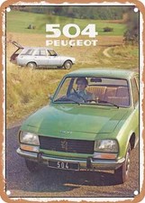 METAL SIGN - 1979 Peugeot 104