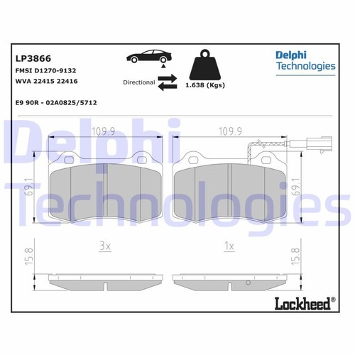 Lp3866 delphi kit - delphi,