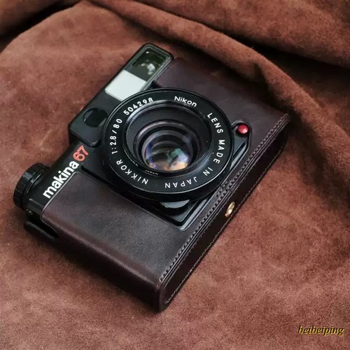 Custodia fotocamera vera pelle