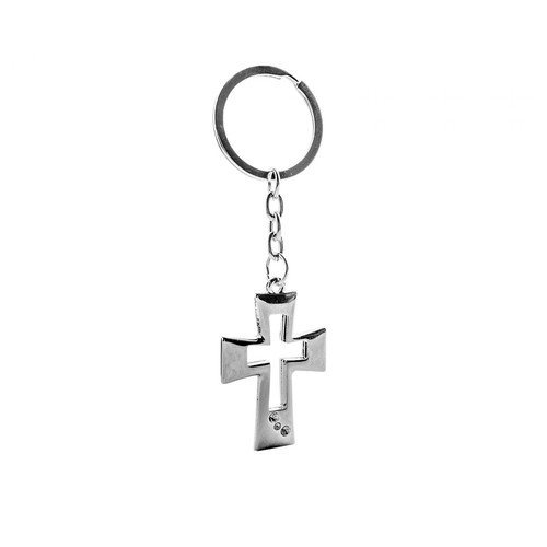 Portachiavi croce metallo - croce,