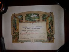 Como Diploma Premio Medaglia D'oro 1936. 33x47cm