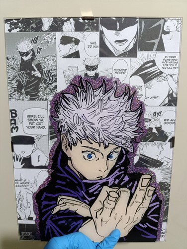 Quadro acrilico gojo jujutsu - quadro,