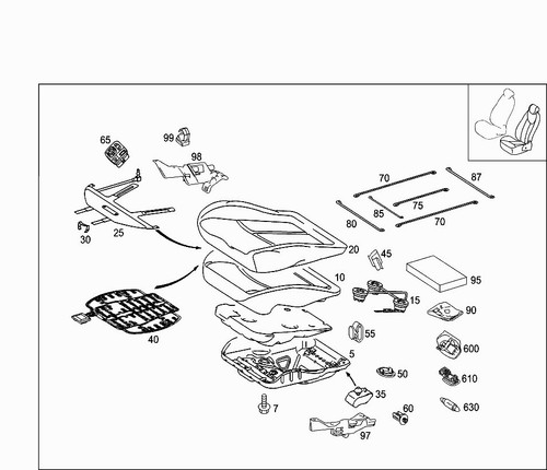 Mercedes w211 tappeto - e,