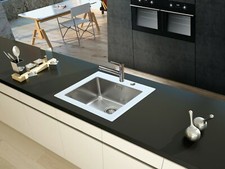 Lavello cucina vetro - vetro, acciaio