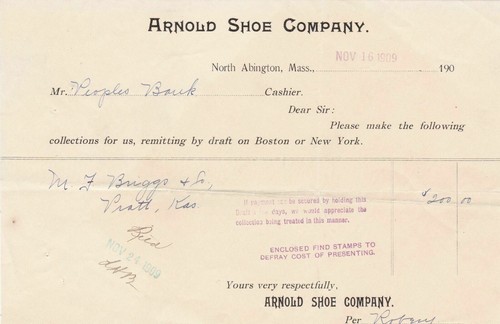 Arnold shoe company - arnold, north