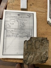 Targa Moto Ducati 65cc Del 1954Da Collezione