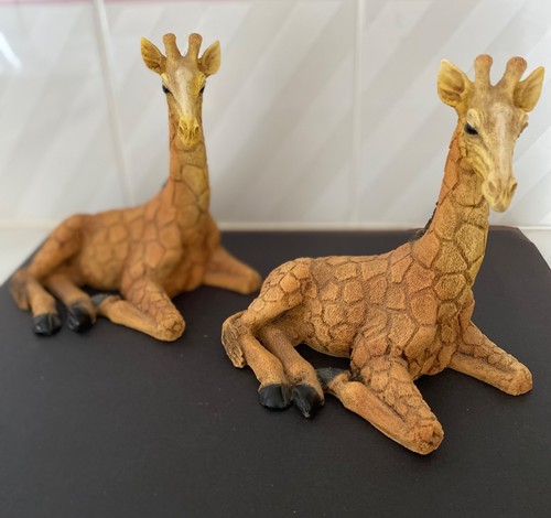 Due giraffe vintage castagna - due,