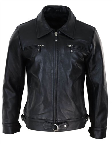 Mens vintage black brown zip - mens,