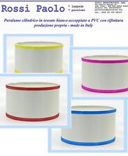 Paralume cilindro in tessuto