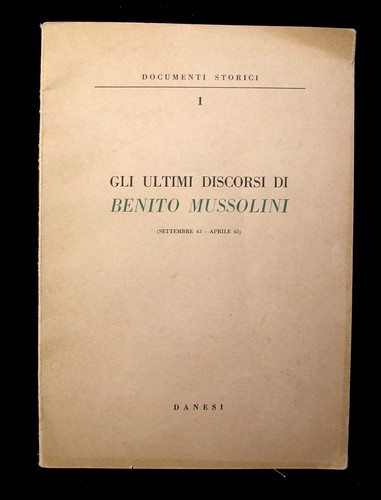 Gli ultimi discorsi benito - gli,