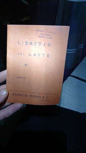 Libretto del latte vintage - libretto,
