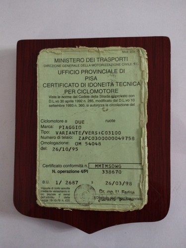Piaggio ciao mix libretto - piaggio,