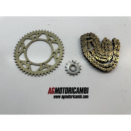 Kit catena corona pignone - pignone, ktm