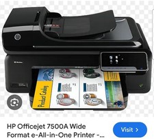 HP OfficeJet 7500A stampante multifunzione a getto d'inchiostro con inchiostri completi 