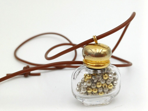 Collana ciondolo boccetta - collana,