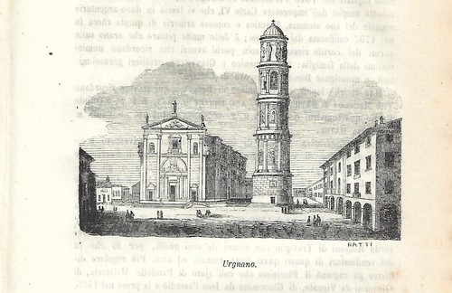 Stampa antica urgnano chiesa - chiesa, e