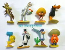 Raro set n°8 figurine plastica LOONEY TUNES 1996 (di San Carlo Italia sorprese)