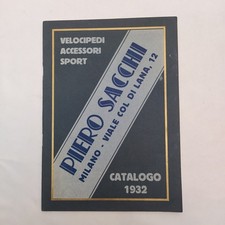 Velocipedi Accessori Sport  Piero Sacchi Catalogo 1932
