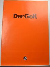 VW Volkswagen Golf 1 GTI GL G GL D LD GLD S LS GLS depliant del 08/1980