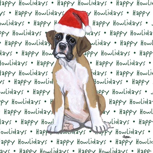 Cane boxer sottobicchieri - boxer,