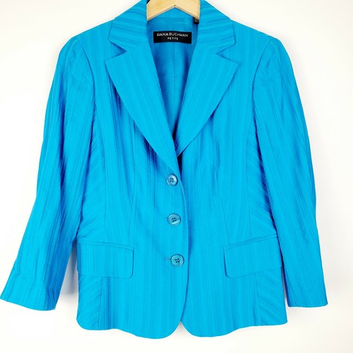 Blazer dana buchman petite blu - blazer,