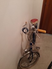 bicicletta graziella blu con sella rossa