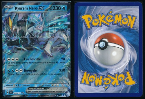 Carta pokémon kyurem nero - carta, ex
