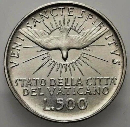 500 lire sede vacante 1958 - sede,