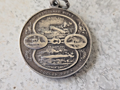 Antique ww1 white metal - metal, medal