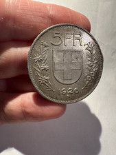 5 FRANCHI 1926 SVIZZERA RARA