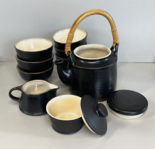 RARO SERVIZIO TE 6 PERS CERAMICA GRES DESIGN Franco Bucci LABORATORIO PESARO '70