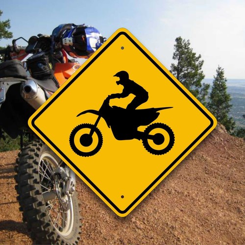 Insegna dirt bike crossing - dirt,