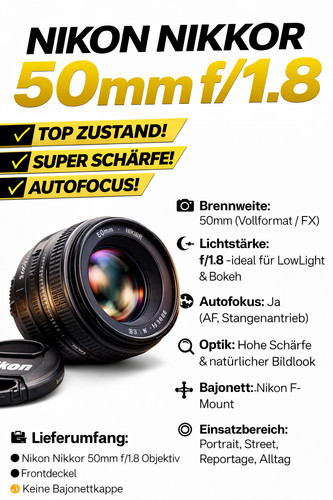 Nikon nikkor f - nikkor, 50