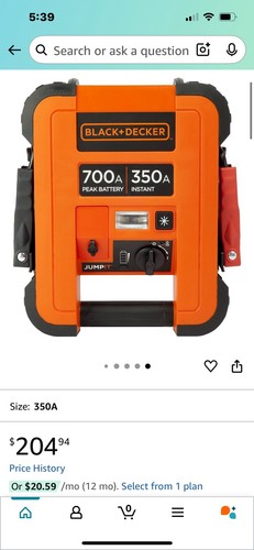 Black and decker car - black,
