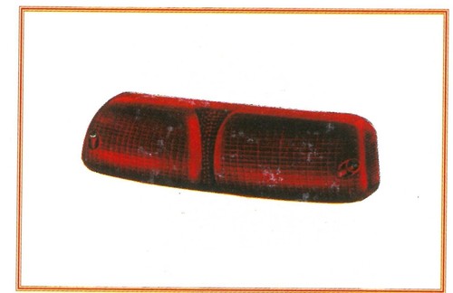 Vetro fanale posteriore rosso - vetro,