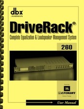dbx DriveRack 260 Sistema di