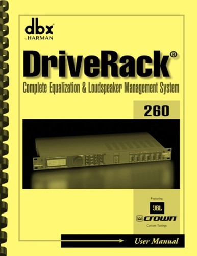 Dbx driverack 260 - driverack, sistema