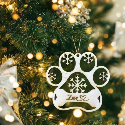 Pallina natale legno di - pallina,