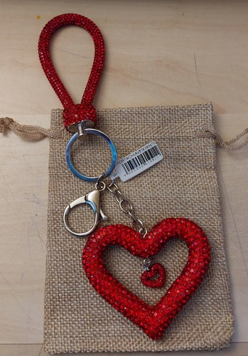 Portachiavi cuore rosso - cuore,